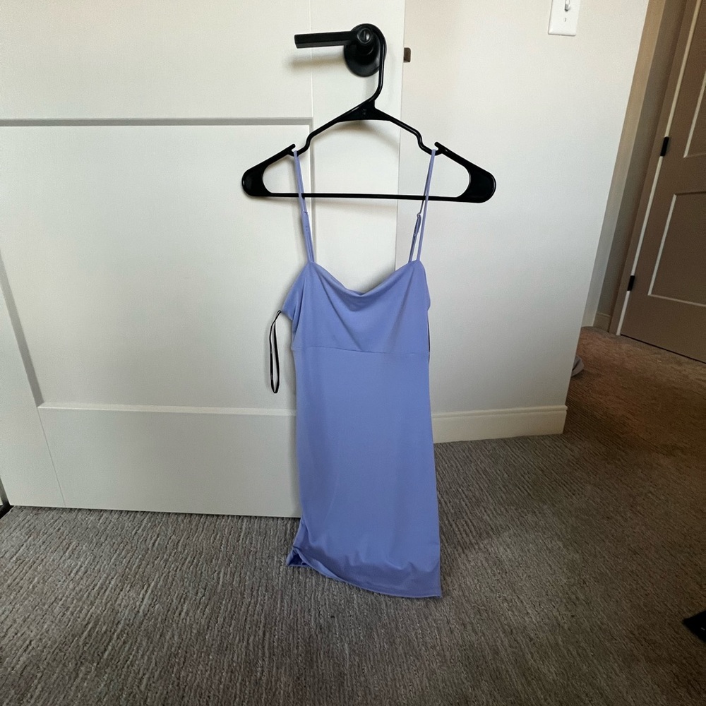 Purple mini dress